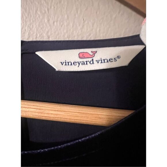 Vineyard Vines Size XS Bow Waist Velvet Romper Dark Blue Holiday Cocktail Party - Picture 10 of 12